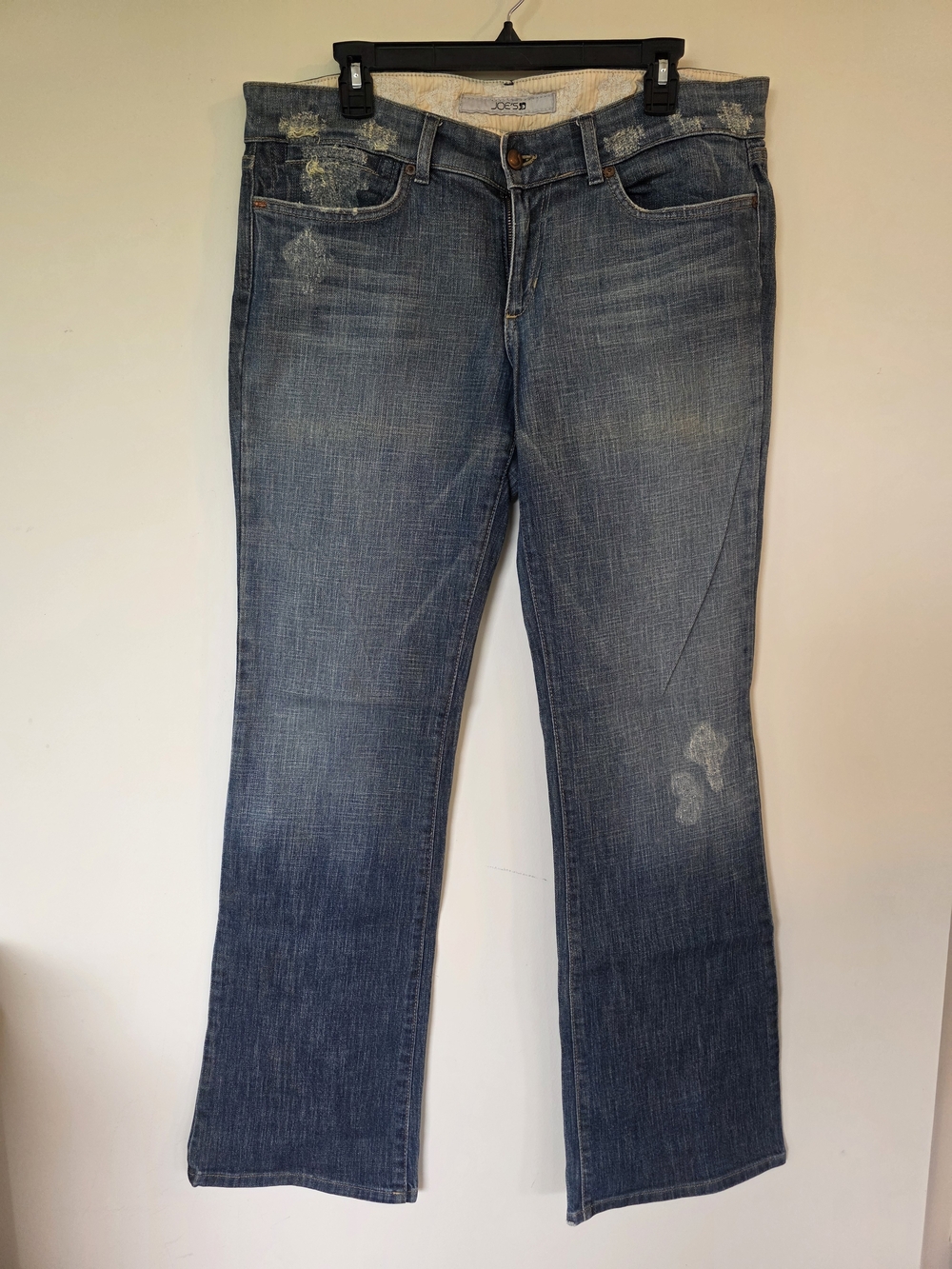 Joe's Jeans Women's Boot Cut Faded Blue Denim Low Rise 32 Waist